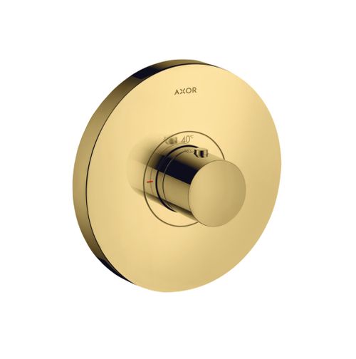 AXOR-HG-AXOR-ShowerSelect-Thermostat-HighFlow-Unterputz-rund-Polished-Gold-Optic-36721990 gallery number 1